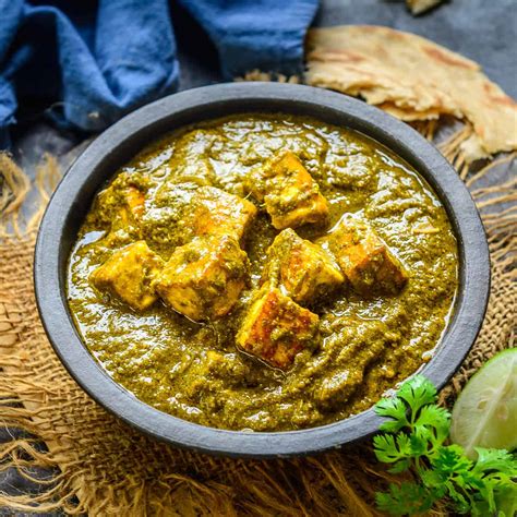 indian saag paneer.